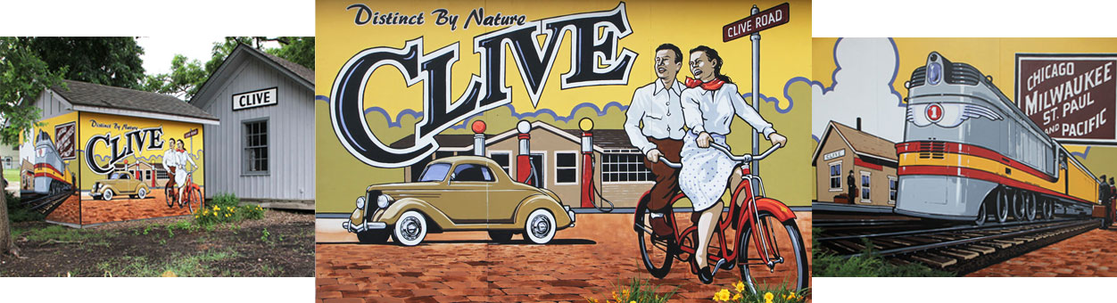 Clive Historical Society Mural
